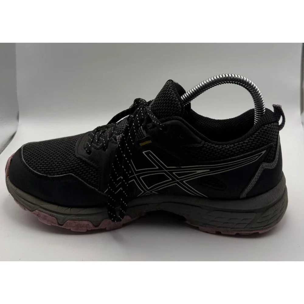 ASICS Gel-Venture 8 Trail Running Shoes Womens 7 Black Pink 1012A708 Good